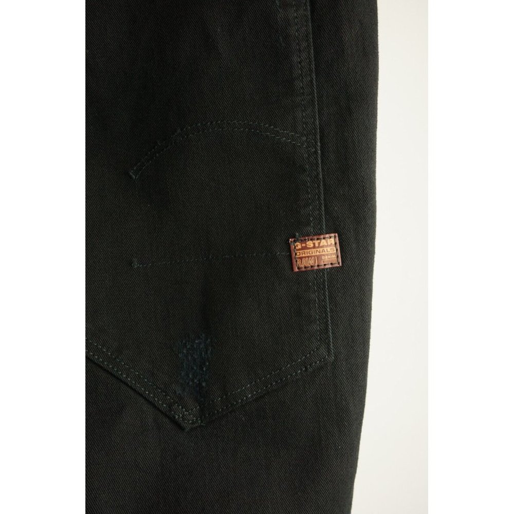 G-Star Raw Type C 3D Loose Tapered Womens Dark Black Distressed Cropped Jeans - Picture 7 of 13